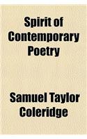 Spirit of Contemporary Poetry