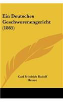 Ein Deutsches Geschworenengericht (1865)