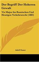 Der Begriff Der Hoheren Gewalt
