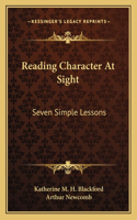 Reading Character At Sight