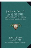 Journal Of J. G. Macdonald
