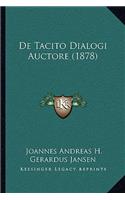 De Tacito Dialogi Auctore (1878)