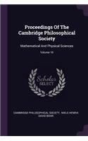 Proceedings Of The Cambridge Philosophical Society
