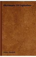 Dictionary Of Explosives