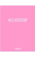 Notebook for Cornell Notes, 120 Numbered Pages, #LEADERSHIP, Pink Cover: For Taking Cornell Notes, Personal Index, 8.5"x11", Hashtag Series, Genius Edition