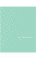 Bullet Grid Journal: Mint Bullet Pattern, 150 Dot-Grid Pages, 8-X10-