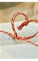 Charming Heart and Cord Wrapped Around a Book Journal: 150 Page Lined Notebook/Diary