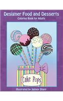 Designer Food and Desserts Coloring Book
