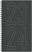 Charcoal Academic 2023-24 8.5 X 11 Softcover Weekly Planner