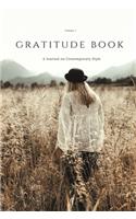 Girl on gratitude book jounal