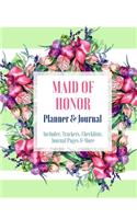 Maid of Honor Planner & Journal: Wedding Planner for Bridal Party Tasks and Party Planner for Things to do, Important Dates, Trackers & More: Maid of Honor Gift