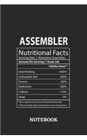 Nutritional Facts Assembler Awesome Notebook