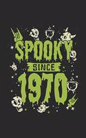 Spooky Since 1970: Graph Ruled Notebook / Journal (6" X 9" - 5 X 5 Graph Ruled) - Birthday Gift and Halloween Day Gift for Kids, Teenager, Women and Men