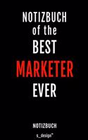 Notizbuch für Marketer: Originelle Geschenk-Idee [120 Seiten liniertes blanko Papier]