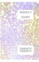 Weekly Diary Twenty Twenty: 6x9 week to a page 2020 diary planner. 12 months monthly planner, weekly diary & lined paper note pages. Perfect for teachers, students and small bu