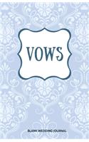 Vows Small Size Blank Journal-Wedding Vow Keepsake-5.5