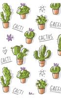 Bullet Journal: Awesome Succulent Cactus Bullet Journal - 120-Page 1/4 Inch Dot Grid Cactus Notebook - 6 X 9 Perfect Bound Softcover