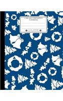 Unruled Composition Notebook. 8 X 10. 120 Pages. Winter and Christmas Time