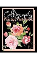 Calligraphy Practice Notebook: Blank Hand Lettering Slanted Grid Practice Paper 100 Pages