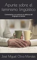 Apunte sobre el feminismo lingüístico