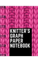 Knitter's Graph Paper Notebook: Knitting Graph Paper Journal 4:5 Ratio 110 Pages Letter Format 8.5x11. This Is a Knitting Graph Journal to Record Measurements In. Makes a Perfect K