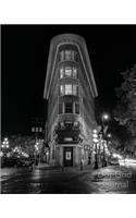 Dot Grid Journal: Gastown Flatiron BW Architecture Photograph Dot Grid Journal