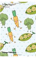 Funny Veggies Lined Journal