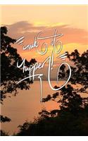 Make it Happen: 6x9 Inch Lined Journal/Notebook designed to remind you to make it happen! - Turn your dreams into reality!! - Lovely Peach sunset, Nature, Calligrap