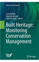 Built Heritage: Monitoring Conservation Management