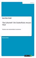 Labyrinth. Der Zauberfloete zweyter Theil