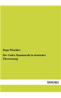 Codex Hammurabi in Deutscher Ubersetzung