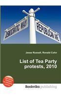List of Tea Party Protests, 2010: (English)