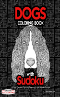 Dogs Coloring Book with Sudoku