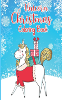 Unicorn Christmas Coloring Book