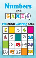 Numbers and Games, Preschool Coloring book