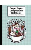 Graph Paper Composition Notebook Quad Rule 5x5 Grid Paper - 150 Sheets (Large, 8.5 x 11"): Ramen Ice Cream