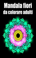 Mandala fiori da colorare adulti