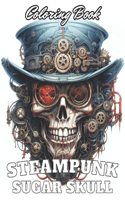 Steampunk Sugar Skull Coloring Book