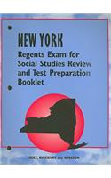 New York Regents Exam for Social Studies Review and Test Preparation Booklet