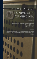 Early Years Of The University Of Virginia