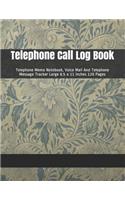 Telephone Call Log Book