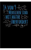14 von 9 Menschen sind mit Mathe überfordert