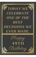 Today We Celebrate One Of The Best Decisions We Ever Made Happy 49th Birthday