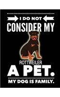 I Do Not Consider My Rottweiler A Pet.