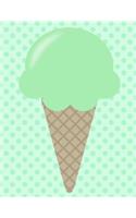 Mint Ice Cream Sheet Music Notebook