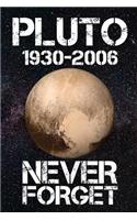 Pluto 1930-2006 Never Forget: 110 Page Blank Line Notebook, Journal, Diary