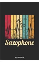 Saxophone Instrument Art Graphic Notebook: Saxophone Graphic Art Instrument Blank Line String Notebook / Journal Gift (6 x 9 - 110 sheet music pages)