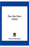 Das Alte Heer (1920)