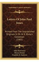 Letters of John Paul Jones