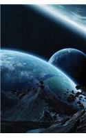 Blue Worlds Grid Notebook